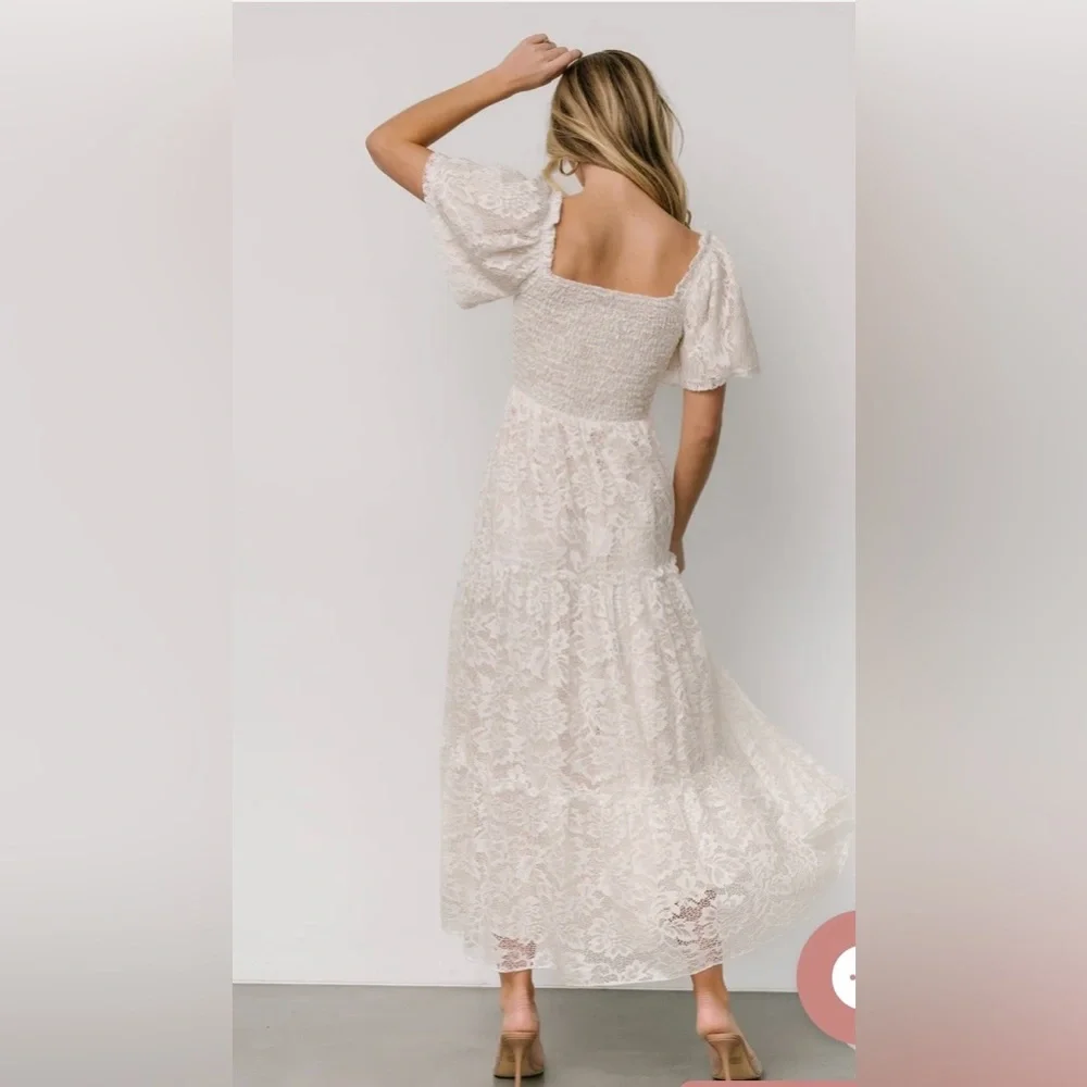 Baltic born Aspen Smocked Lace Maxi Dress - Picture 5 of 9